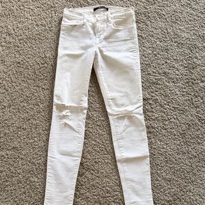 J Brand Women's Cream Skinny Jeans
